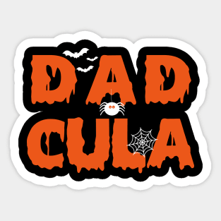 Funny Dadcula Halloween Dad Dracula Costume Momster matching Sticker